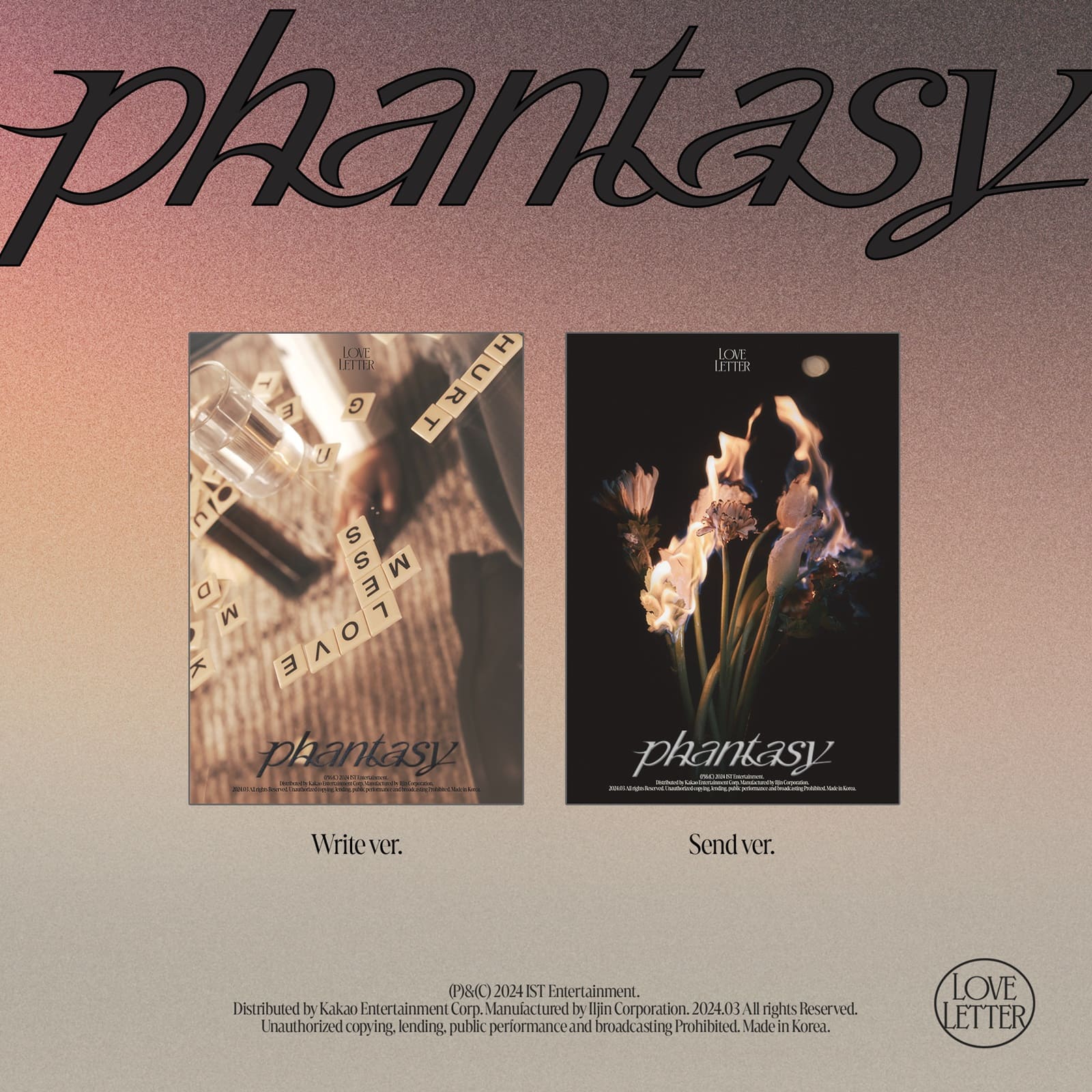 THE BOYZ 2nd Album Part.2 Phantasy Pt.3 Love Letter – album (Write (BEIGE) / / ) | HobiEgo