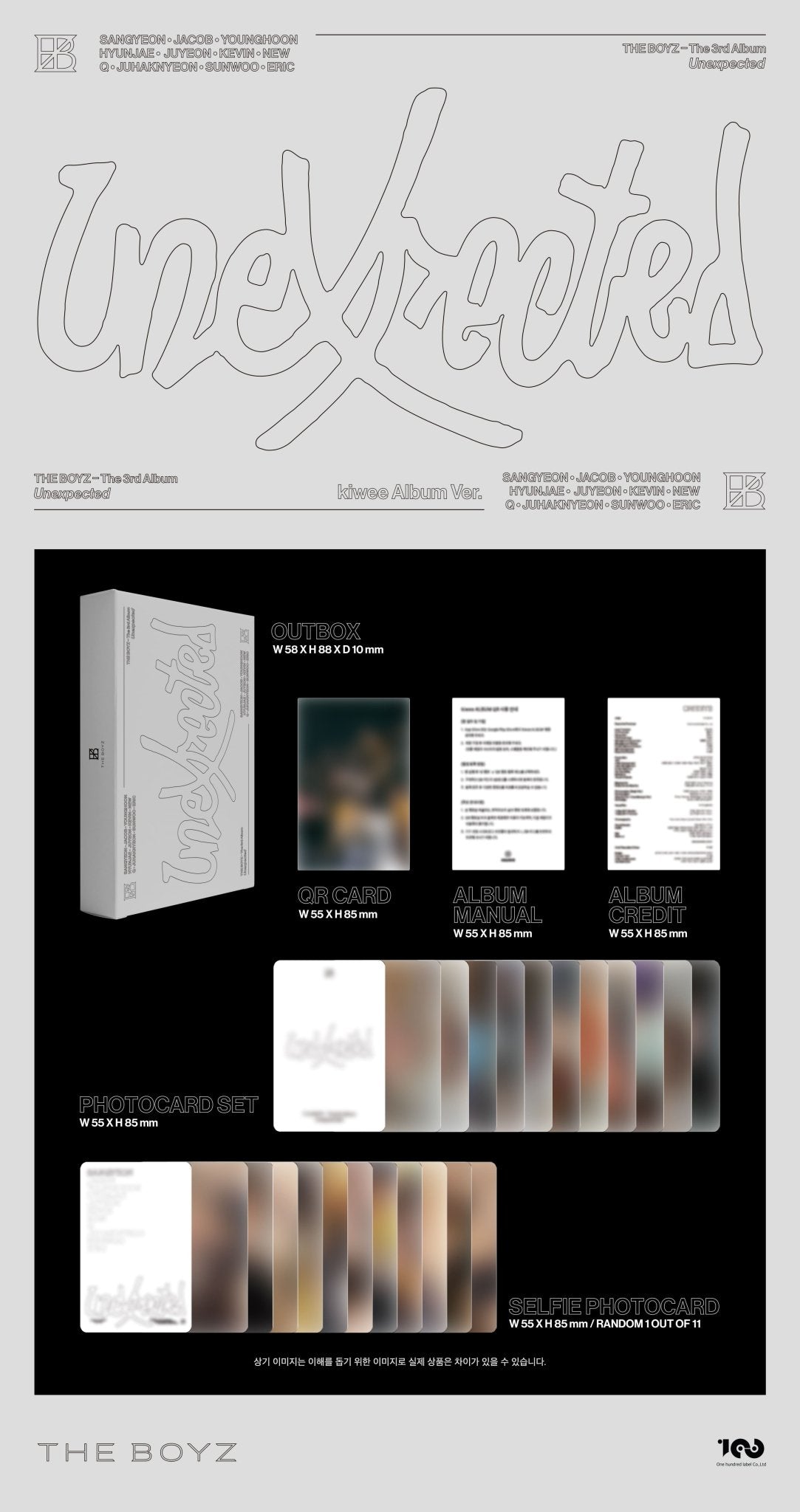 THE BOYZ 3rd Full Album Unexpected (KIWEE Version) – album ( / / ) | HobiEgo