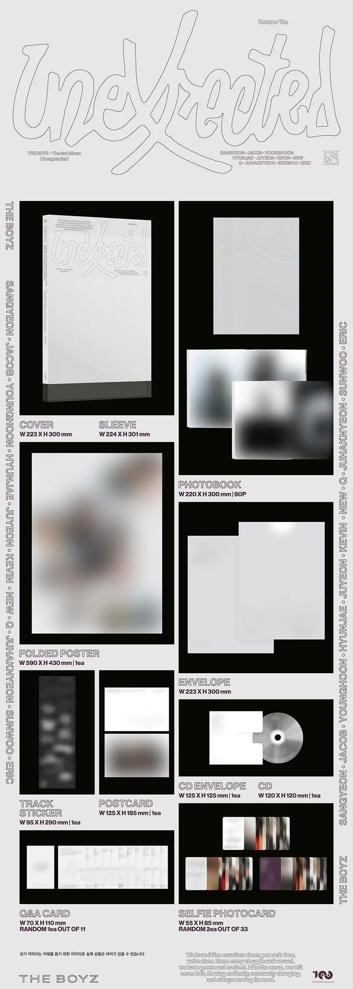 THE BOYZ 3rd Full Album Unexpected – album (Become (BLACK) / / ) | HobiEgo