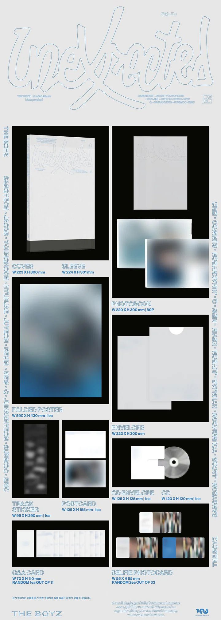 THE BOYZ 3rd Full Album Unexpected – album (Begin (BLUE) / / ) | HobiEgo
