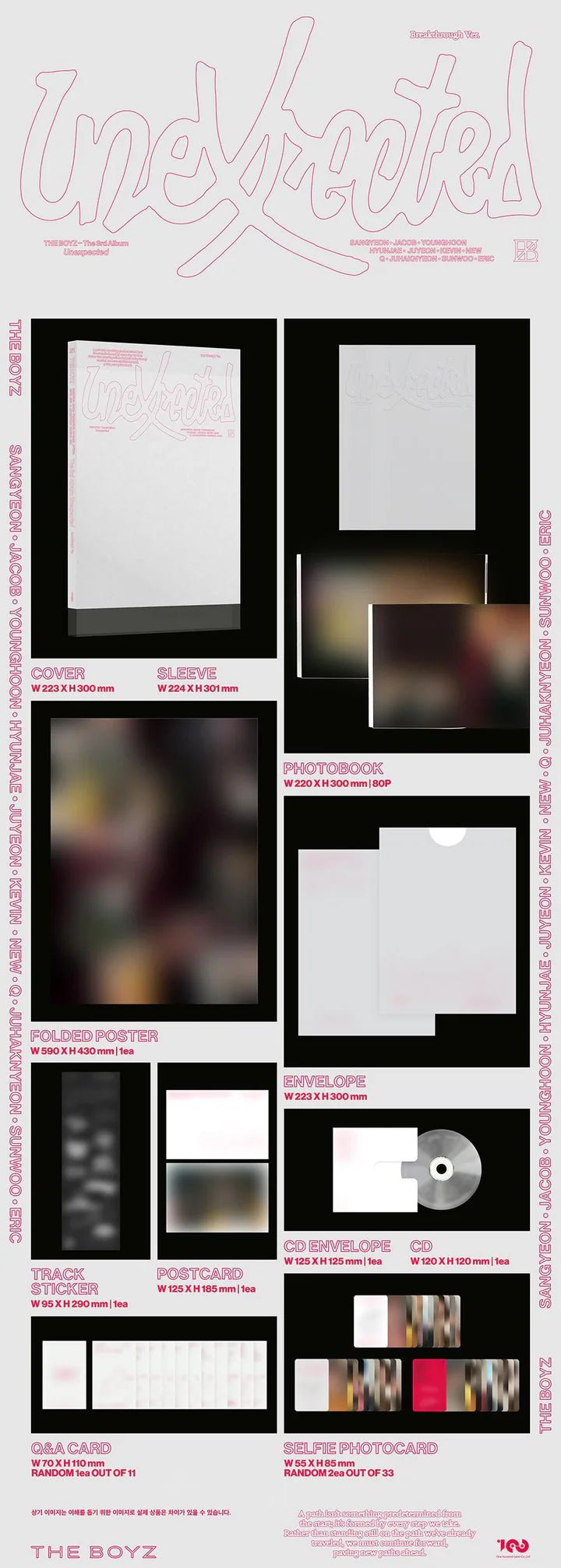 THE BOYZ 3rd Full Album Unexpected – album (Breakthrough (PINK) / / ) | HobiEgo