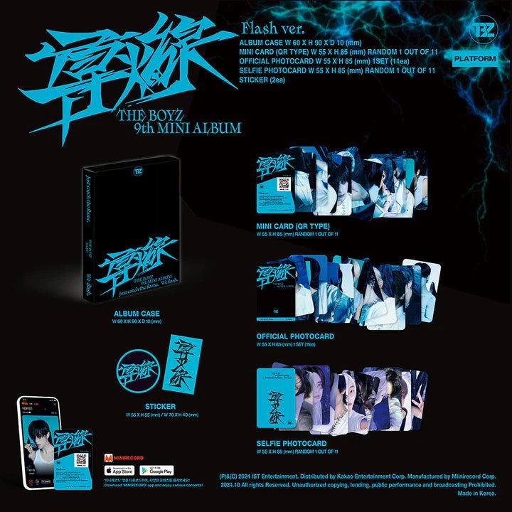 THE BOYZ 9th Mini Album Trigger (Platform Version) – album (Flash (BLUE) / / ) | HobiEgo