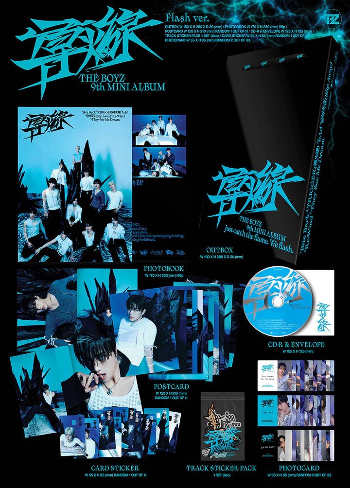 THE BOYZ 9th Mini Album Trigger (Standard Version) – album (Flash Version (BLUE) / / ) | HobiEgo