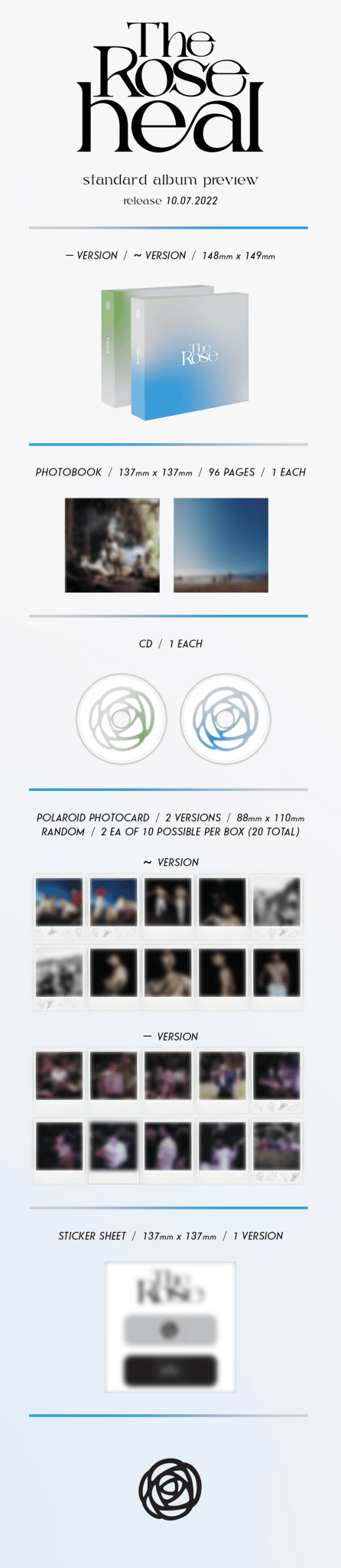The Rose Full Album HEAL – album ( - (GREEN) / / ) | HobiEgo