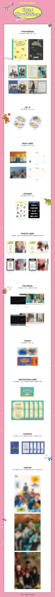 The Wind 2nd Mini Album Our: Youth Teen – album (Dear (YELLOW) / / ) | HobiEgo