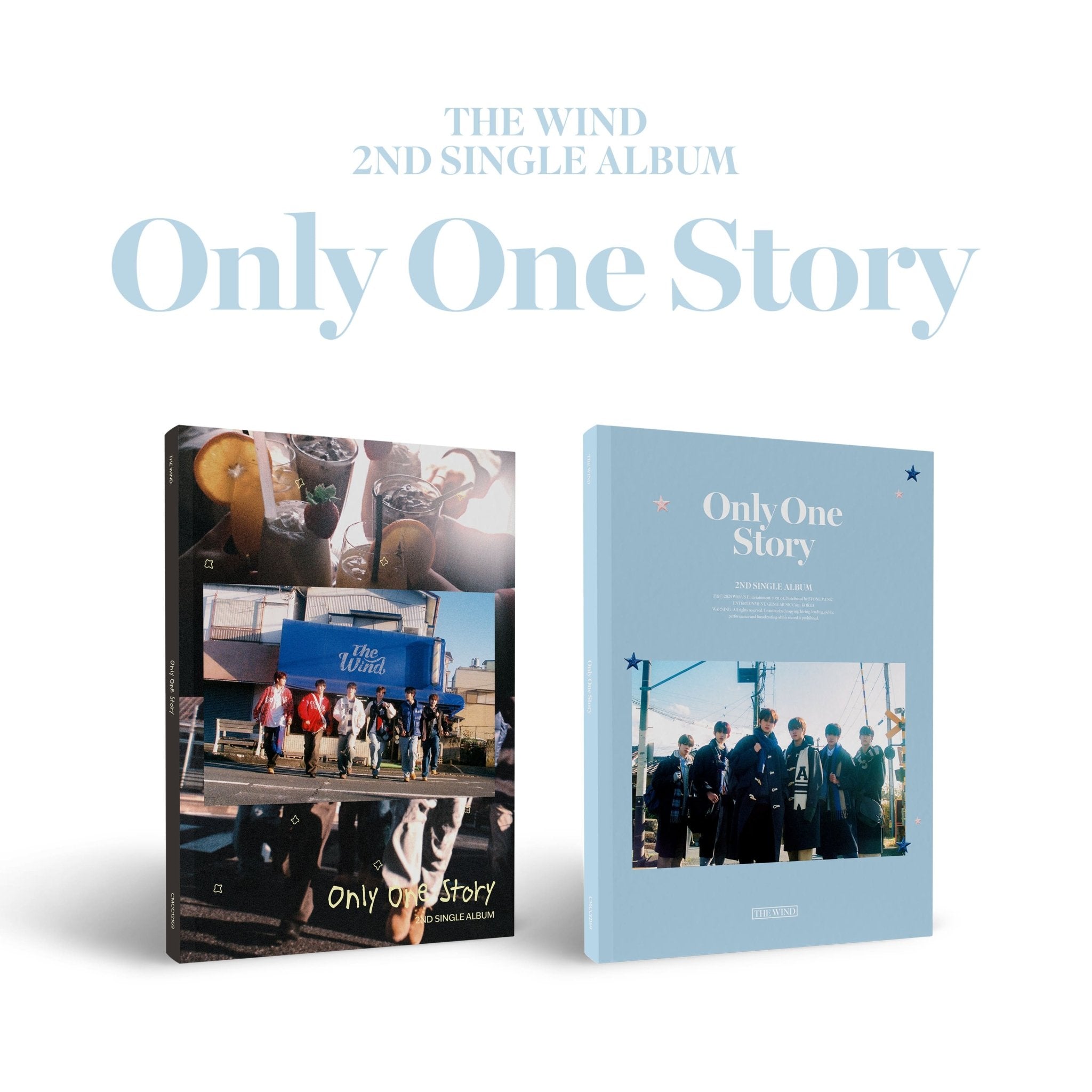The Wind 2nd Single Album Only One Story – album (DAY 1 (BLUE) / / ) | HobiEgo