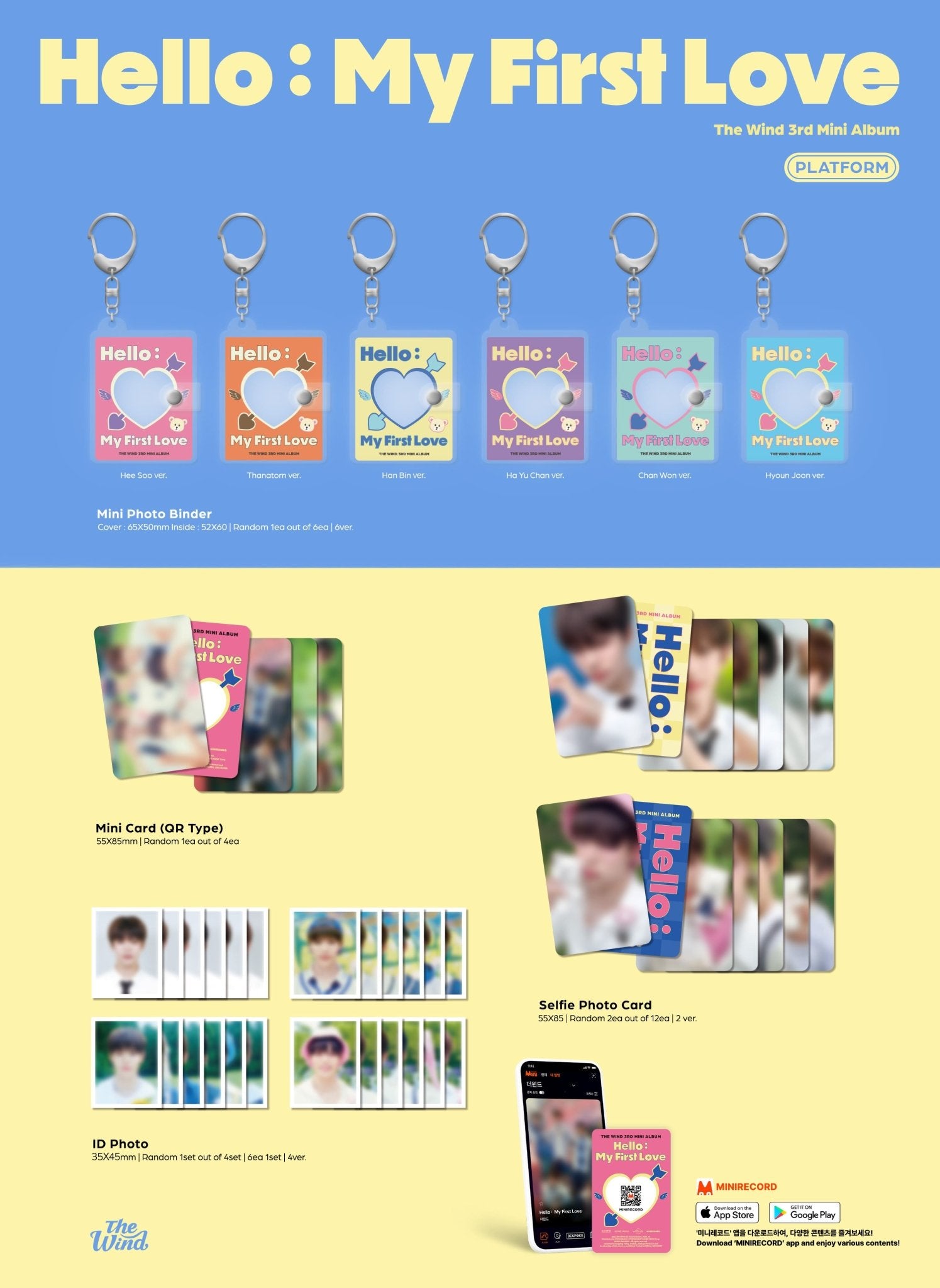 The Wind 3rd Mini Album Hello : My First Love Platform Version – album ( / / ) | HobiEgo