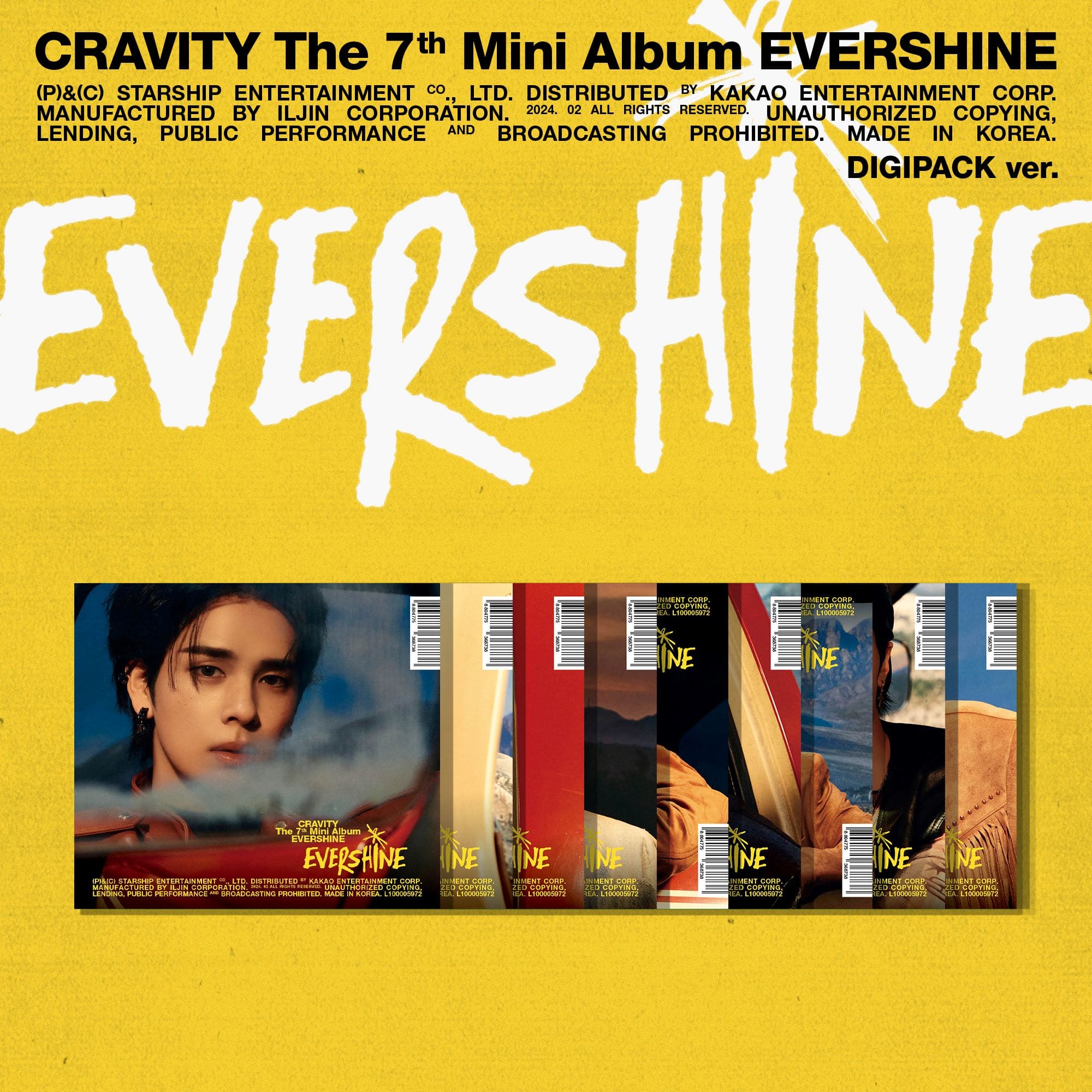 CRAVITY 7th Mini Album EVERSHINE Digipack Version