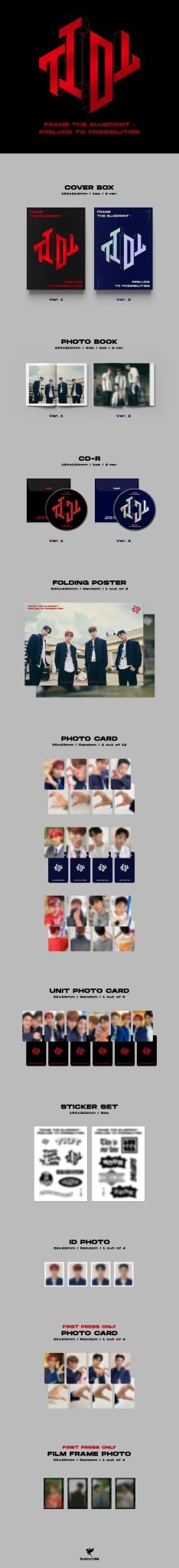 TIOT Pre - Debut Album Frame the Blueprint : Prelude to Possibilities – album (1 (RED) / / ) | HobiEgo