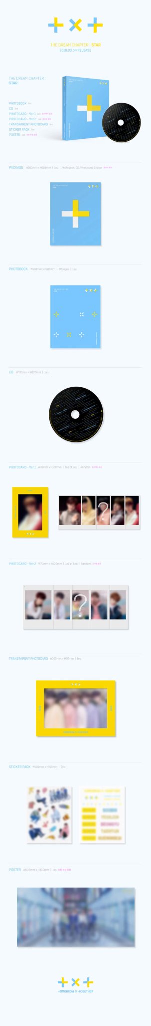 TOMORROW X TOGETHER 1st Mini Album The Dream Chapter : Star – album ( / / ) | HobiEgo