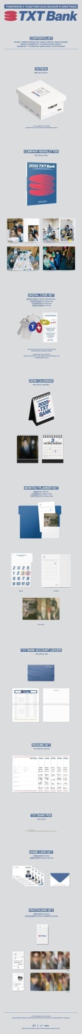 TOMORROW X TOGETHER 2025 Season's Greetings + Weverse POB – Season's Greetings ( / / ) | HobiEgo
