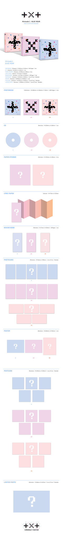 TOMORROW X TOGETHER 3rd Mini Album Minisode1 : Blue Hour – album (R (BLUE) / / ) | HobiEgo