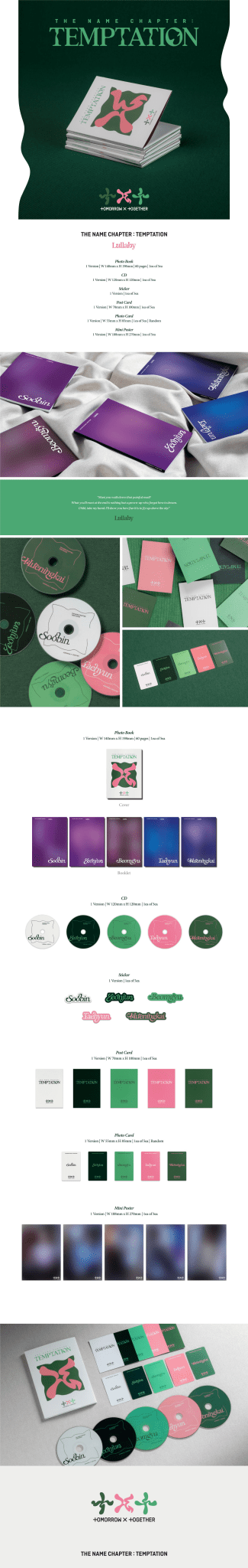 TOMORROW X TOGETHER 5th Mini Album THE NAME CHAPTER: TEMPTATION (Lullaby Version) – album ( / / ) | HobiEgo
