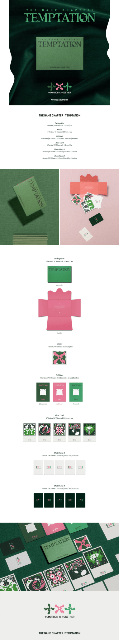 TOMORROW X TOGETHER 5th Mini Album The Name Chapter: TEMPTATION (Weverse Albums Version) – album ( / / ) | HobiEgo