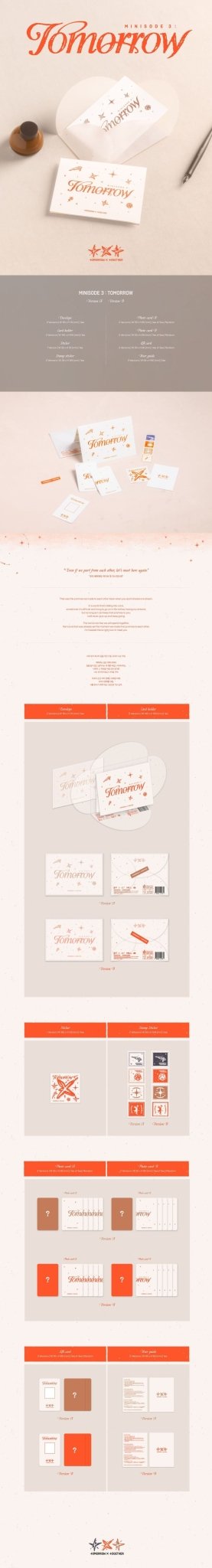 TOMORROW X TOGETHER 6th Mini Album minisode 3: TOMORROW (Weverse Album Version) – album (A (BROWN) / / ) | HobiEgo