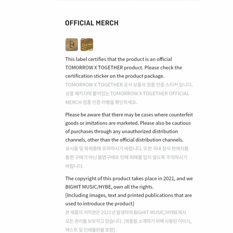 TOMORROW X TOGETHER Official Lightstick Keyring – Keyring ( / / ) | HobiEgo