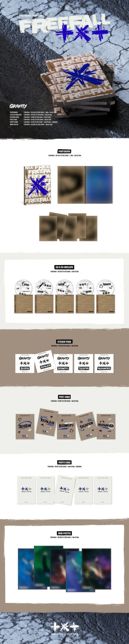 Tomorrow X Together – The Name Chapter: FREEFALL (GRAVITY Version) – album ( / / ) | HobiEgo