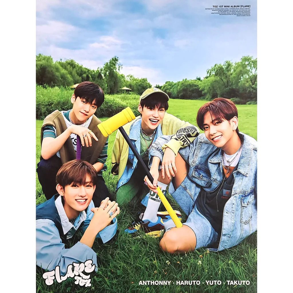 TOZ Debut Album FLARE Poster Green – Posters ( / / ) | HobiEgo