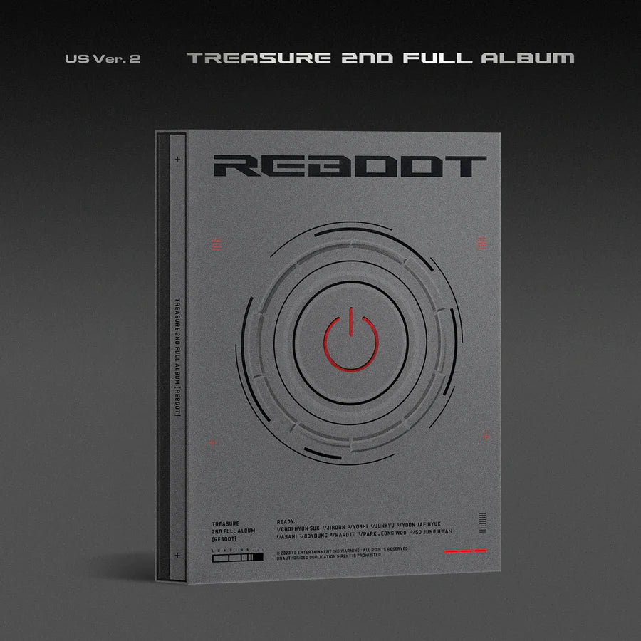 TREASURE 2nd Full Album REBOOT – album (2 (GREY) / / ) | HobiEgo