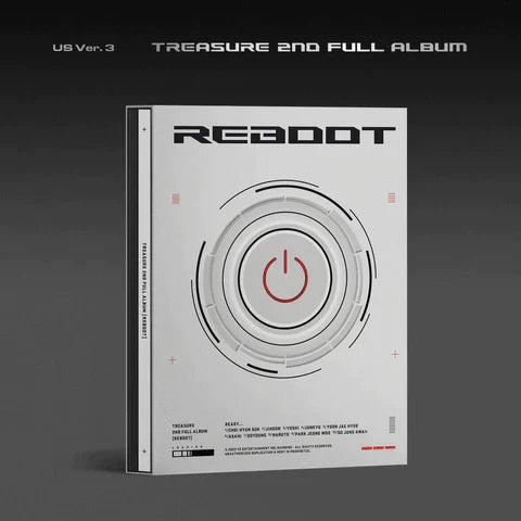 TREASURE 2nd Full Album REBOOT – album (3 (WHITE) / / ) | HobiEgo