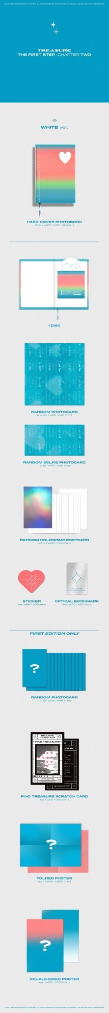 TREASURE 2nd Single THE FIRST STEP : CHAPTER TWO – album (Black / / ) | HobiEgo