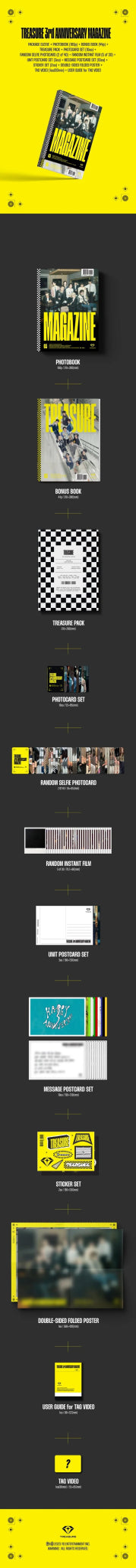 TREASURE 3RD ANNIVERSARY MAGAZINE – magazines ( / / ) | HobiEgo