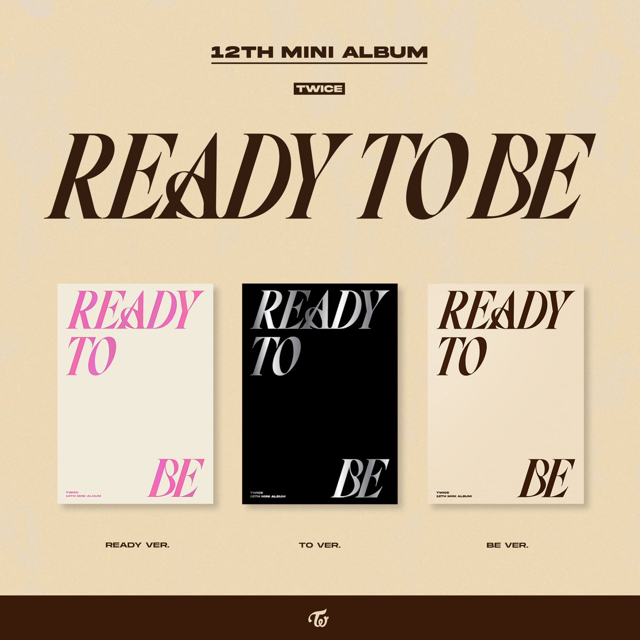 TWICE – Ready To Be (12th Mini Album) + Poster – Bak Bak K-Pop Store TWICE – Ready To Be (12th Mini Album) + Poster – Bak Bak K-Pop Store