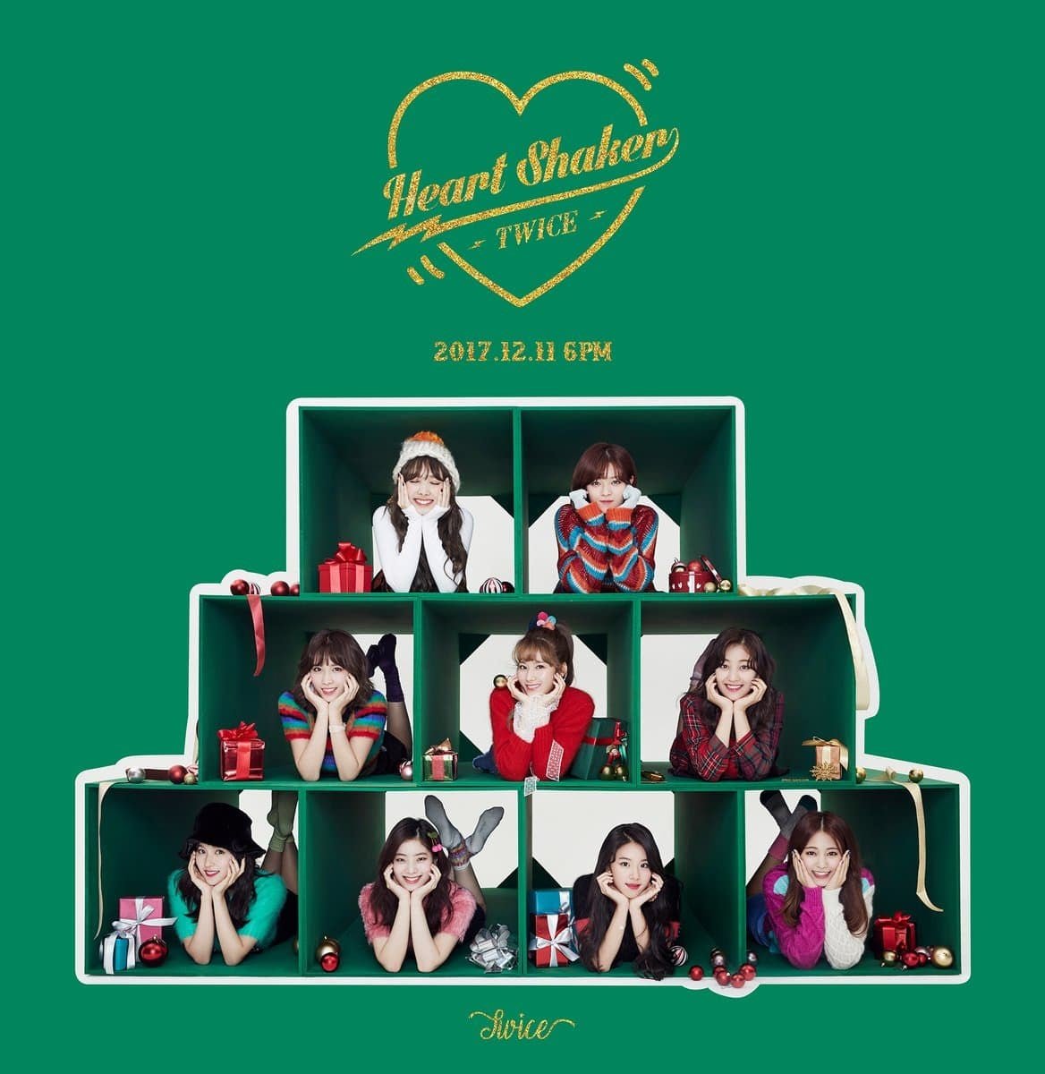 TWICE 1st Album Merry & Happy Repackage Version – album (Merry (GREEN) / / ) | HobiEgo