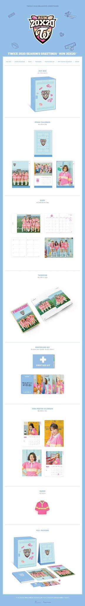 TWICE - 2020 Season's Greeting [RUN 20X20] – merch 8809686163267 ( / / ) | HobiEgo K - pop Shop