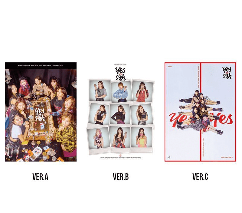 TWICE 6th Mini Album YES or YES – album (A (BLACK) / / ) | HobiEgo