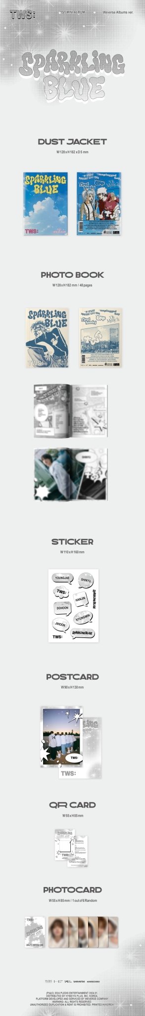 TWS 1st Mini Album Sparkling Blue (Weverse Albums Version) – album ( / / ) | HobiEgo
