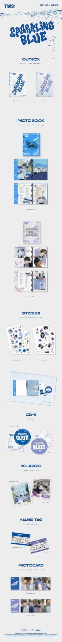 TWS 1st Mini Album Sparkling Blue – album (Sparkling / / ) | HobiEgo