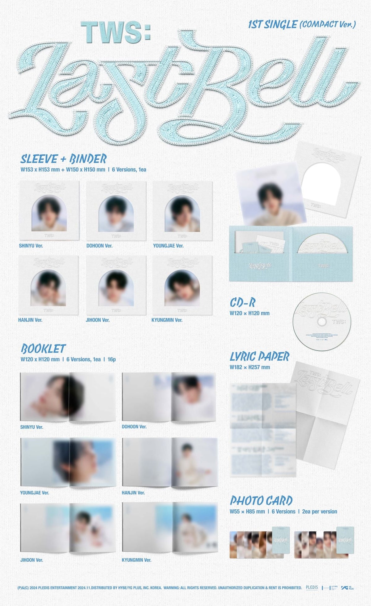 TWS 1st Single Last Bell Compact Ver. Shinyu – HobiEgo