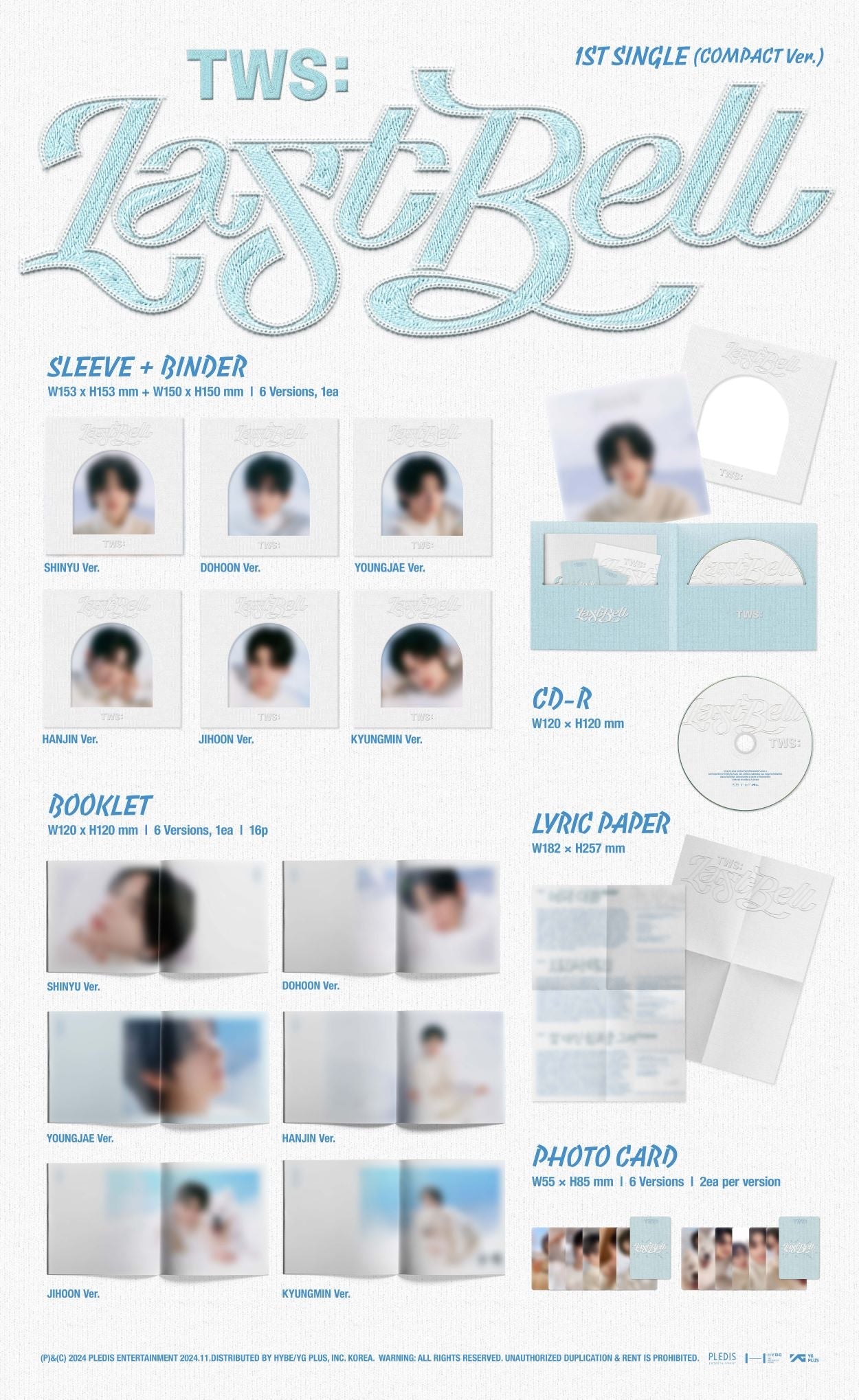 TWS 1st Single Last Bell (Compact Version) – album (Shinyu / / ) | HobiEgo