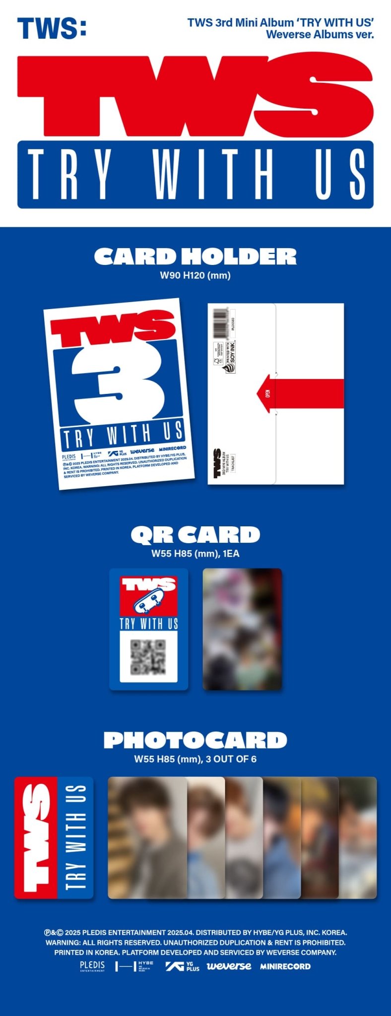 TWS 3rd Mini Album TRY WITH US (Weverse Albums Version) – album ( / / ) | HobiEgo