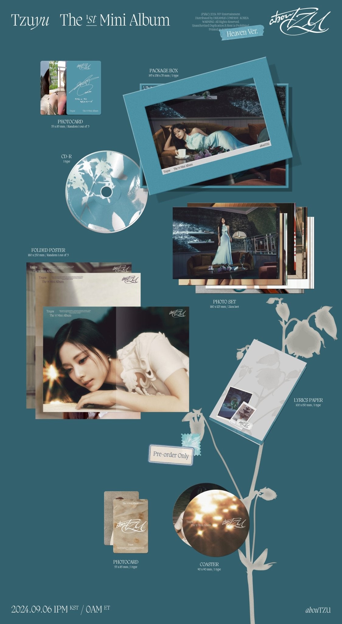 TZUYU (TWICE) 1st Mini Album abouTZU (Heaven Version) – album ( / / ) | HobiEgo