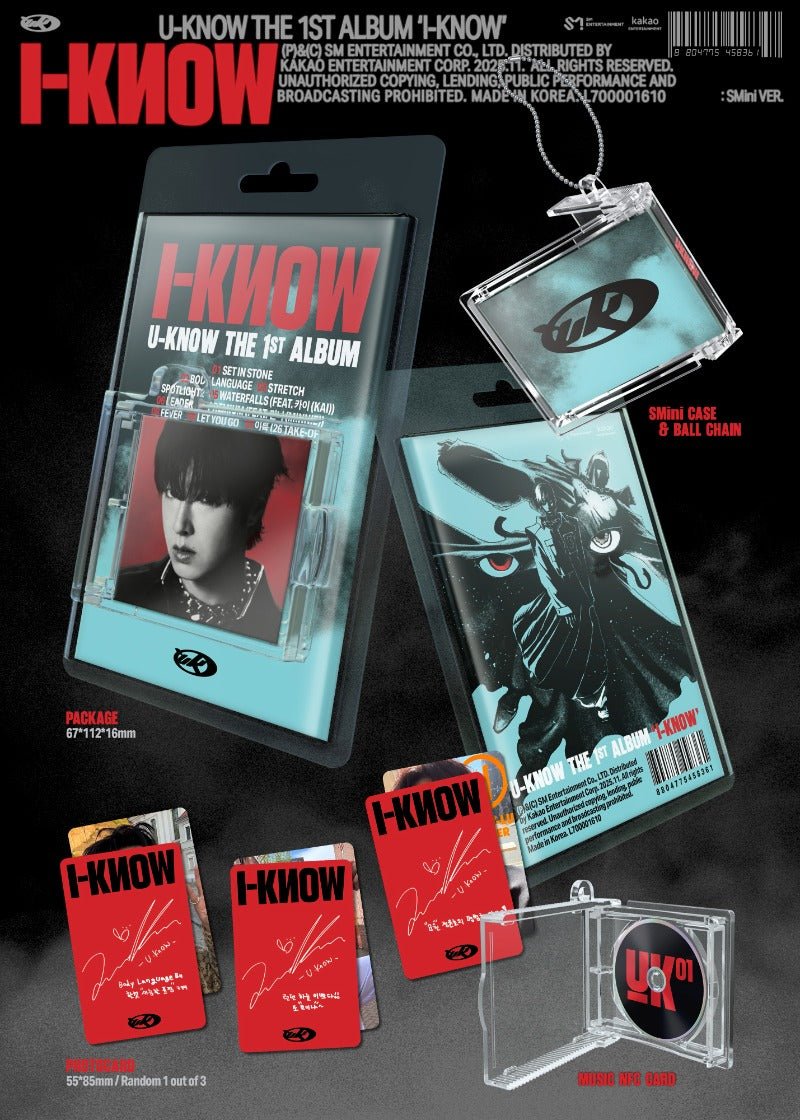 U - KNOW 1st Full Album I - KNOW (SMini Smart Album) – album 8804775458361 ( / / ) | HobiEgo