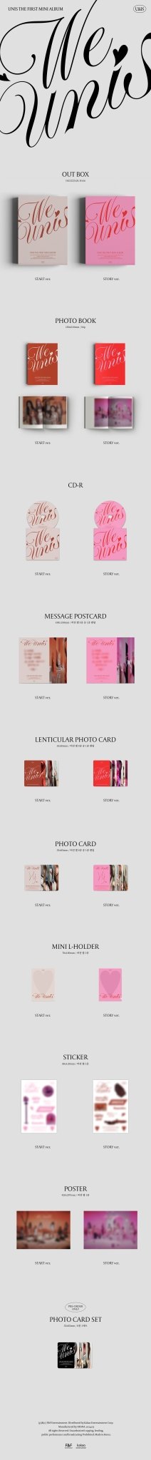 UNIS 1st Mini Album WE UNIS – album (Start / / ) | HobiEgo