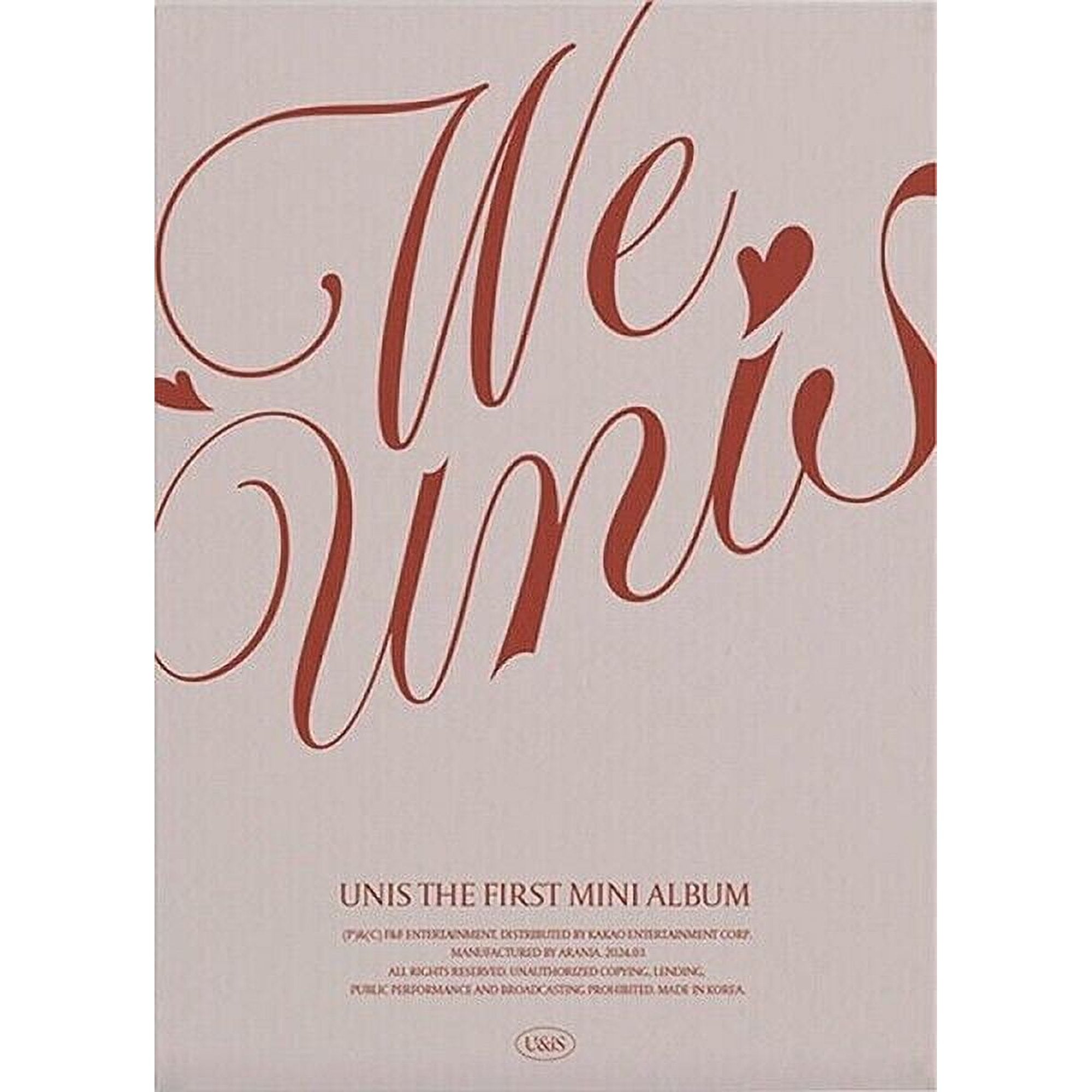 UNIS 1st Mini Album WE UNIS – album (Start / / ) | HobiEgo