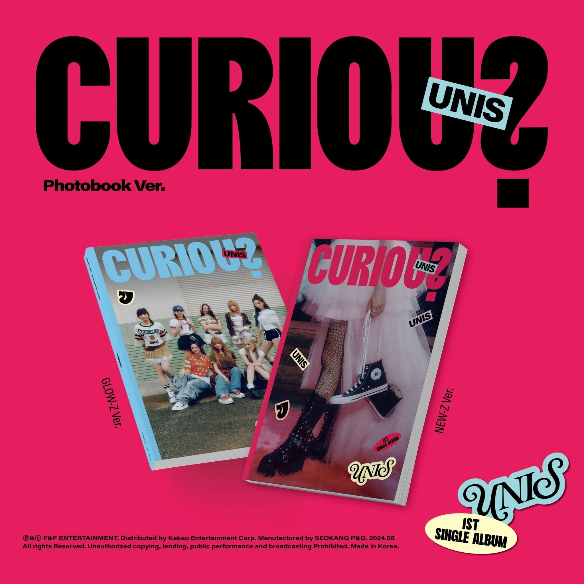 UNIS 1st Single Album CURIOUS – album (GLOW - Z (BLUE) / / ) | HobiEgo