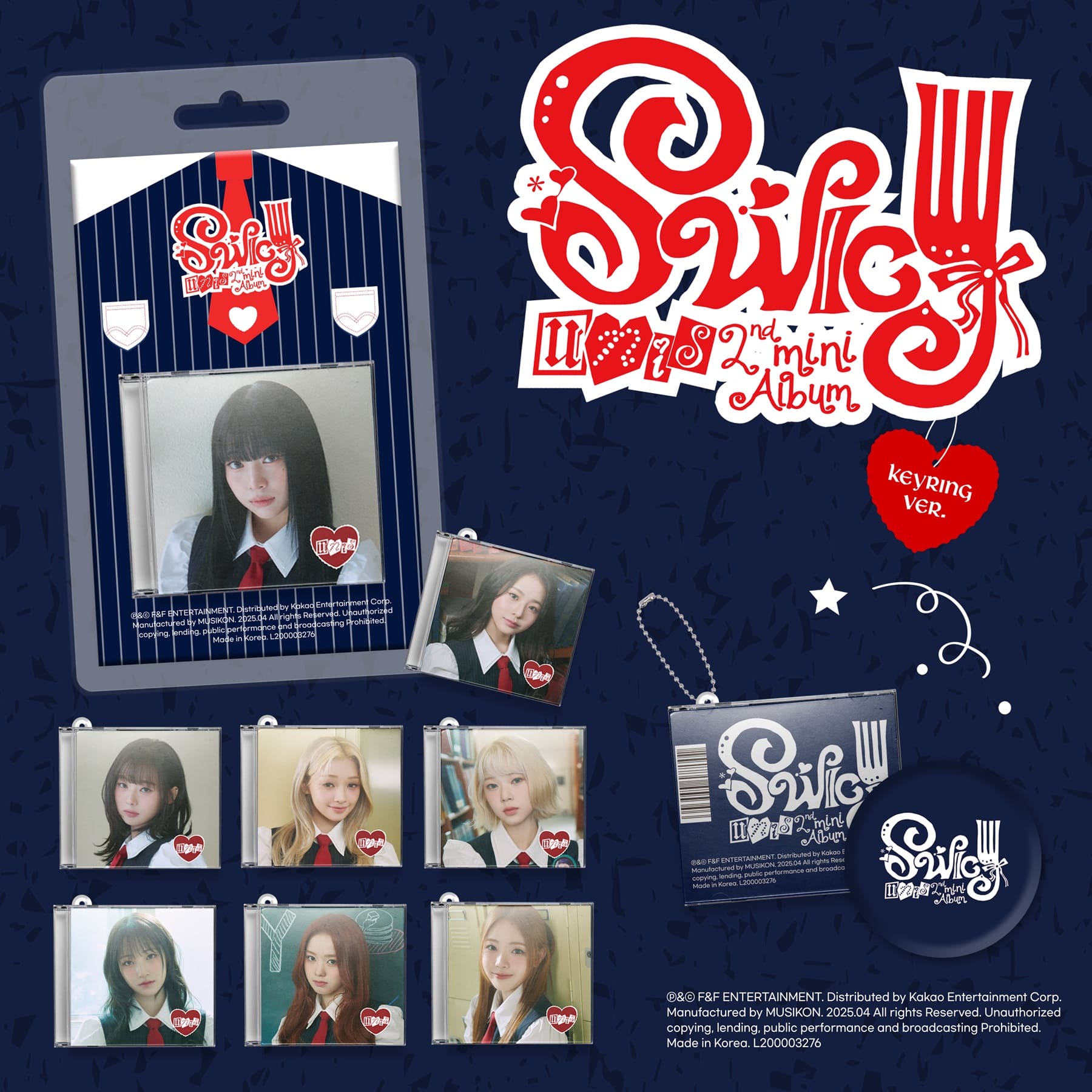 UNIS 2nd Mini Album SWICY (Keyring Version) – album (Hyeonju / / ) | HobiEgo