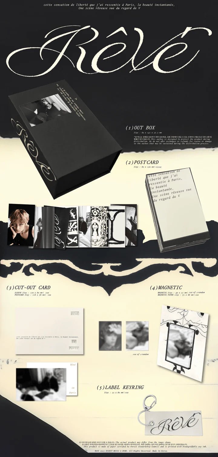 V (BTS) Photobook Rêvé – album ( / / ) | HobiEgo