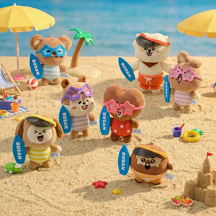 BT21 Busan Vacation Doll Keyring