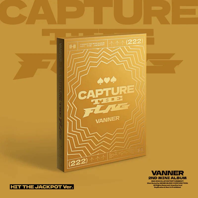 VANNER 2nd Mini Album CAPTURE THE FLAG – album (HIT THE JACKPOT (Gold) / / ) | HobiEgo