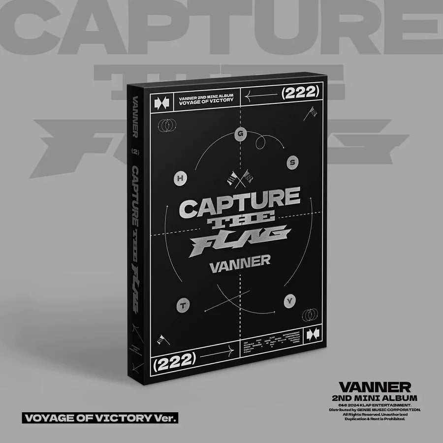 VANNER 2nd Mini Album CAPTURE THE FLAG – album (VOYAGE OF VICTORY (Black) / / ) | HobiEgo