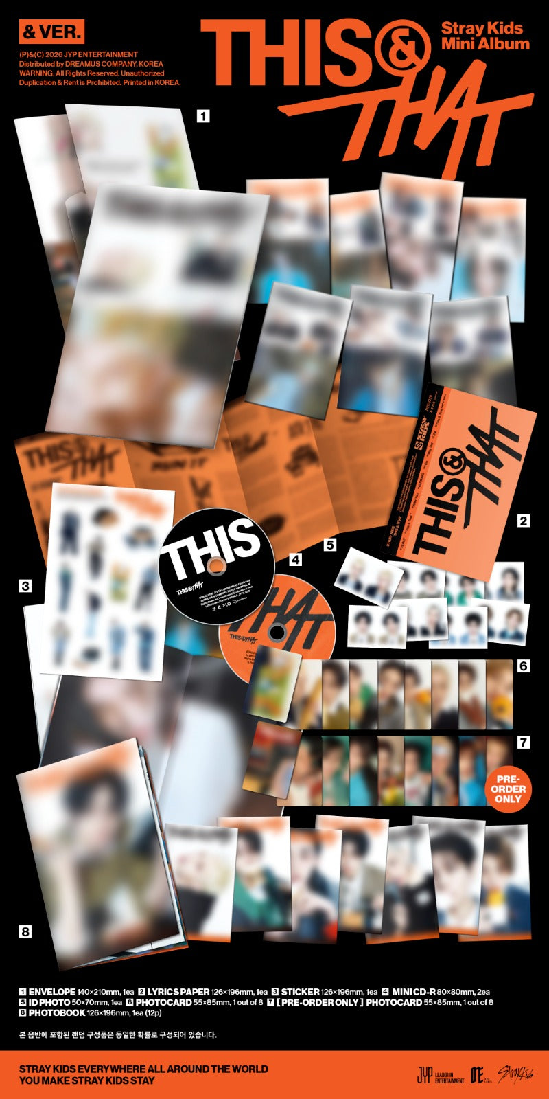 PRE-ORDER Stray Kids 10th Mini Album THIS & THAT (& Version) + Aladin POB