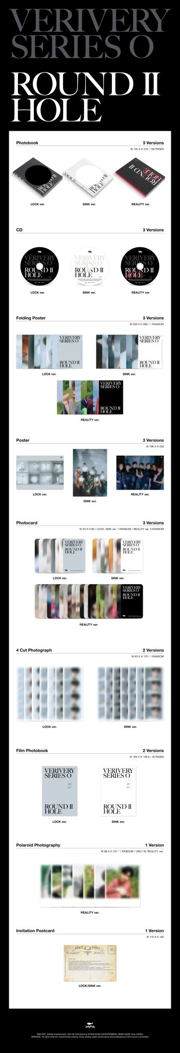 VERIVERY 6th Mini Album SERIES 'O' [ROUND 2 : HOLE] – album (Lock / / ) | HobiEgo