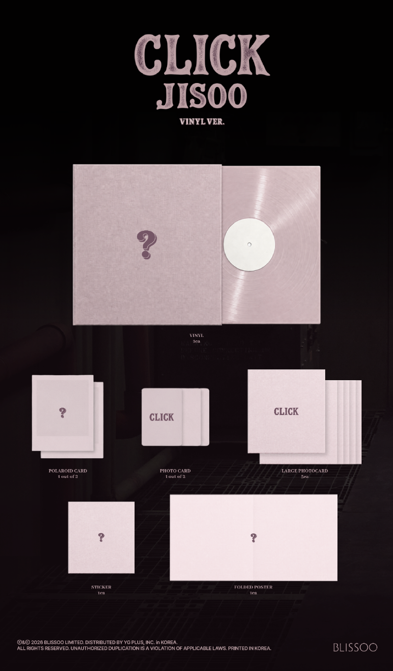 PRE-ORDER JISOO Single Album CLICK (VINYL Version)