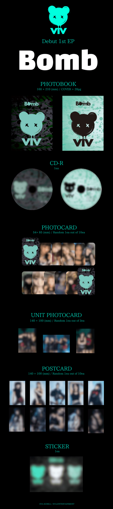 ViV Debut EP Bomb – album (Black / / ) | HobiEgo