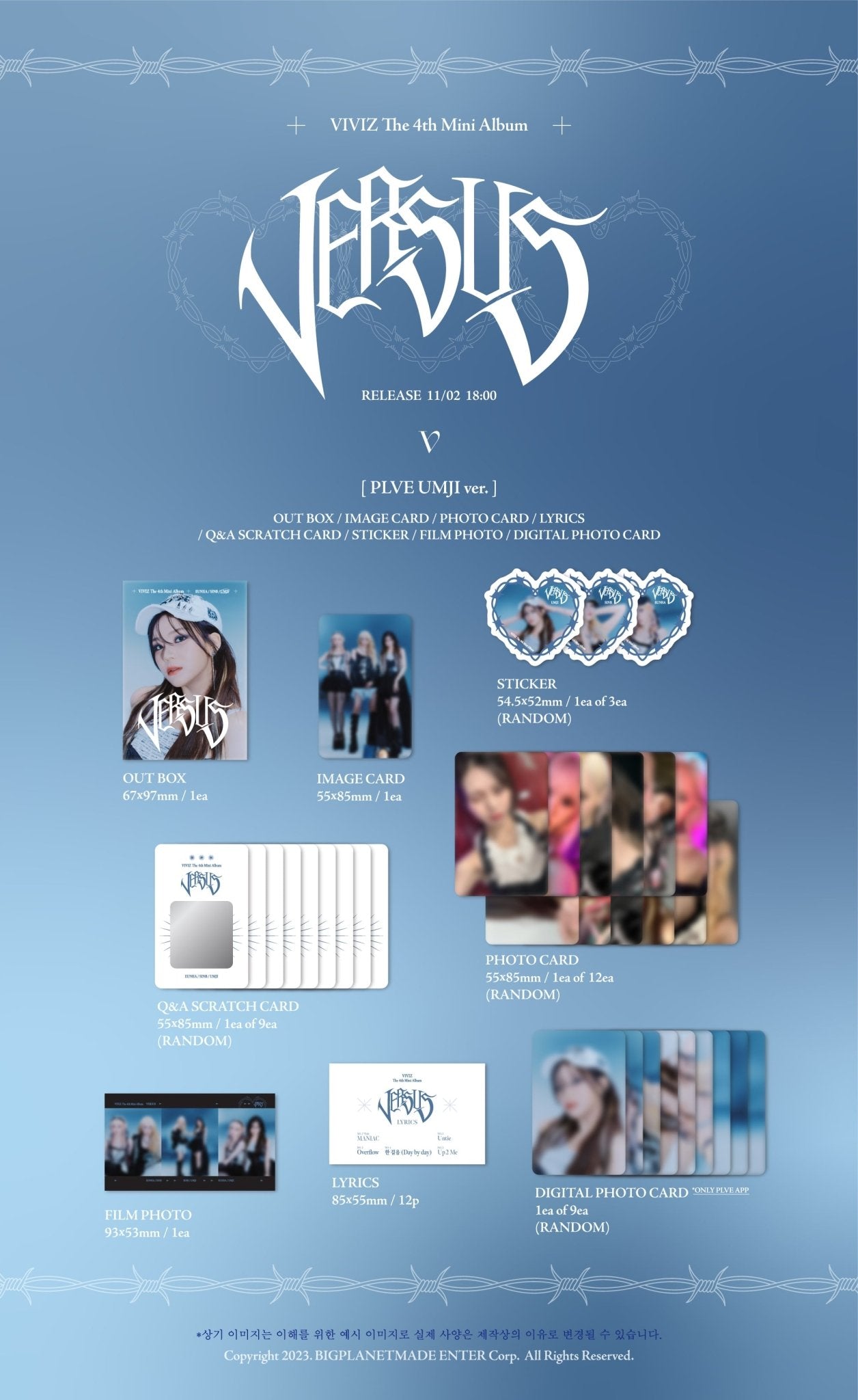 VIVIZ 4th Mini Album VERSUS (PLVE Version) – album (SinB / / ) | HobiEgo
